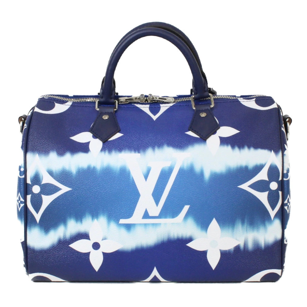 Louis Vuitton Speedy Blue LV Monogram Bandoulire Boston Escale Giant Bag